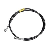Universal Motorcycle Hydraulic Brake Hose 400-2400mm 28°-28°10mm Fixed Fittings Stainless Steel Braided Black Hose for Motorcycles, ATVs, Dirt Bikes, Street Racers