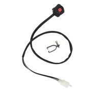 Universal Motorcycle Ignition Kill Switch Start Ignition Kill Dot Switch Horn Starter For 22 MM Handlebar Motorcycle Parts Ignition Switch Motorcycle Start Stop Button(Red)