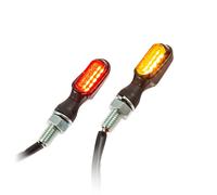 Universal Motorcycle Indicator With Tail Light Black Tinted M8 E-Approved
