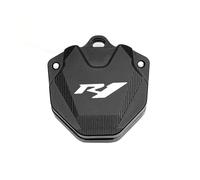 Universal motorcycle key shell For YZF R1 YZFR1 1999-2022 2001 2002 Motorcycle Key Cover Cap Keys Case Shell Protector Keychain Key Chain With Logo R1(Key cover Black)