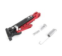 Universal Motorcycle Kickstand Parking Support Bracket Foot Side Stand Aluminum Compatible With Dirt Bike Motorbike Accessories(Red)