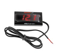 Universal Motorcycle KOSO Volt Meter SUPER SLIM Voltage Display Scooter Quad Red