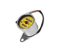 Universal Motorcycle L E D Backlight Dual Odometer 0-140KM/H Speedometer Gauge Vintage Tachometer Tachometer Hour Meter Digital Digital Speedometers