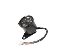 Universal Motorcycle L E D Backlight Dual Odometer 0-140KM/H Speedometer Gauge Vintage Tachometer Tachometer Hour Meter Digital Digital Speedometers