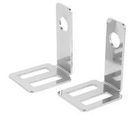 Universal Motorcycle Lamp Holder Bracket for Fog Light and Signals | Metal Aluminium Build, Adjustable Clamp Fit, Front Fork Mounting, Silver Finish for Riders and DIY Builders