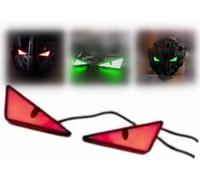 Universal Motorcycle LED Demon Eye Light, Devil Eye Demon Evil Eyes Headlight, 12v LED Devil Eye Motorcycle Headlight for Auto Car Motorcycle DIY Accessories (Red)