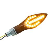 Universal Motorcycle LED Indicator Sequential Black Tinted Glass M10 E-Certified
