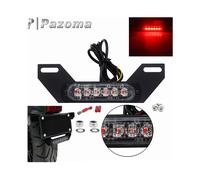 Universal Motorcycle License Plate LED Auxiliary Light Rear Brake Tail Lights for BMW Honda Suzuki Kawasaki Ducati Cafe