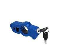 Universal Motorcycle Lock, Motorcycle Handlebar Lock, Front Brake and Clutch Locks for Dirt Bike, Security Locks for Sports Bikes/Mountain Bike/ATVs, Motorcycle Throttle Lock Red with Key (Blue)