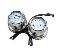 Universal Motorcycle Mechanical Odometer Speedometer | 12V Carburetor Style Double Heads Engine Speed Instrument