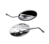 Universal Motorcycle Mirror Chrome Oval Motorcycle Rear View Mirrors Side Mirror For Xt 600 Virago 125 Virago 535 Virago 1100