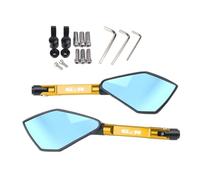 Universal Motorcycle Mirror CNC Side Rearview Blue Anti-glare Mirror For GSR400 GSR600 GSR750 GSR 600 400 750 Handlebar Mirrors