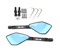 Universal Motorcycle Mirror CNC Side Rearview Blue Anti-glare Mirror For GSR400 GSR600 GSR750 GSR 600 400 750 Handlebar Mirrors