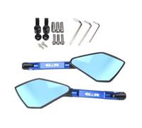 Universal Motorcycle Mirror CNC Side Rearview Blue Anti-glare Mirror For GSR400 GSR600 GSR750 GSR 600 400 750 Handlebar Mirrors