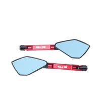 Universal Motorcycle Mirror CNC Side Rearview Blue Anti-glare Mirror For GSR400 GSR600 GSR750 GSR 600 400 750 Rearview Mirrors