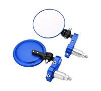 Universal Motorcycle Mirrors 3 Inch Round Folding Bar End Side Mirror For hond&a For KA&WASAKI For Victory White Glass 2021 Motorcycle Rear View Side Mirrors