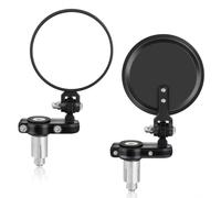 Universal Motorcycle Mirrors Cafe Racer Mirrors Foldable Motorcycle Bar End Rear View Side Mirrors 3 Inch Round Folding Compatible with Honda, Scooter, Suzuki, Yamaha, Kawasaki, Victory