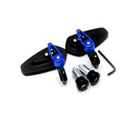 Universal Motorcycle Mirrors For Y&AMAH&A TMAX 500 530 TMAX500 530 YZF R15 XT660 X R Z 1 Pair Universal Motorcycle Aluminum Mirrors Handle Bar End(Blue-2)