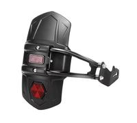 Universal Motorcycle Modified Plastic Rear Mudguard Fender Motorcycle Fender with Reflector(A RHD Red Side)