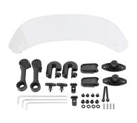 Universal Motorcycle Modified Windscreen Windshield Spoiler Air Deflector with High-strength Plastic (Transparent big),Other modifications