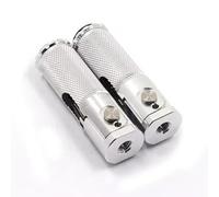 Universal Motorcycle Motorbike Folding Foot Pegs Rear Set Rest Racing Replacement Upgrade Modified Motocross Accessories Motorcycle pedal(Silver)