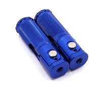 Universal Motorcycle Motorbike Folding Foot Pegs Rear Set Rest Racing Replacement Upgrade Modified Motocross Accessories Motorcycle pedal(Blue)