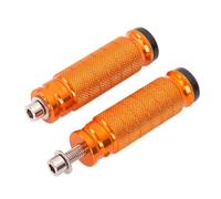 Universal Motorcycle Motorbike Foot Pegs Rear Set Rests Racing Pegs Pedal For Suzuki Foot Pegs(Orange)