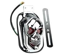 Universal Motorcycle Motorbike Skull Brake Light Rear Tail Light