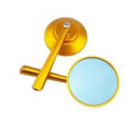 Universal Motorcycle Parts Mirrors Motorcycle CNC Aluminum Rear View Mirror For CB1000R CB1300 CB600F CBF600 CBR125R CBF125 Motorbike Mirror REOKIP(Gold)