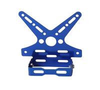 Universal Motorcycle Rear License Plate Frame Bracket Rack Scooter Adjusted Number Plate Holder Replacement And Upgrade Parts C(Blue)