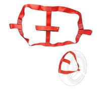 Universal Motorcycle Rear Tire Wheel Tie Down Cargo Strap for Trailer Super Heavy Duty Strong Polyester (Red)