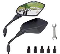 Universal Motorcycle Rear View Mirrors M8 M10 Threaded Bolt Double Take Mirror For Scooter ATV For SUZ&UKI(A)