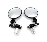 Universal Motorcycle Rear View Mirrors Round 7/8" Handle Bar End Foldable Motorbike Side Mirror For Suzuki For Hon&da For Yam&aha For Kaw&asaki Sides BarEnd Mirrors