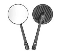 Universal Motorcycle Rearview For Scooter For Street Bike Dirt Bike Quad ATV Universal Motorcycle Carbon Fiber Rearview Mirror Round Shaped Side Mirror