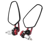 Universal Motorcycle Rearview Mirror 7/8 Inch 22 mm Aluminium Exterior Mirror (Red)