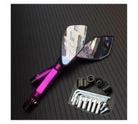 Universal Motorcycle Rearview Mirrors CNC Aluminum Blue Lens Anti-glare Side Mirrors Handlebar End Mirror Rear View Accessories Mirrors End Rearviews