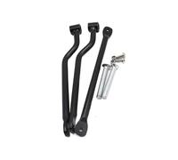 Universal Motorcycle Saddlebag Side Support Bars Stainless Steel Mounting Brackets Compatible Carrier Rack(Black)