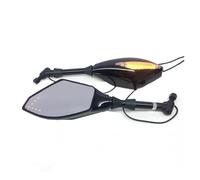 Universal Motorcycle Side Mirrors With LED Light 8/10MM Side Mirror For SU&ZUKI For Yam&aha For Ben&elli TRK 251 502X For Du&cati Dia&vel Monster