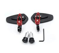 Universal Motorcycle Side Rearview Mirrors CNC Aluminum 7/8'' 22mm Handle Bar Motocross Rear View Mirror Anti-glare(Red)