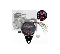 Universal Motorcycle Speedometer Odometer 12V Dual Speed Meter with Indicator