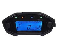 Universal Motorcycle Speedometer With 7 Colors Backlight Dashboard Adjust LCD Odometer Digital For 1 2 4 Cylinder Speedometer(Only meter)