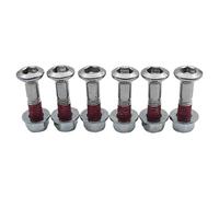 Universal Motorcycle Sprocket Bolts M8x1.25 Chainwheel Chain Plate Screws Nuts Set Compatible With KXF AVANTIS BRZ Universal Fit Aftermarket Replacement