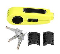 Universal Motorcycle Stainless Steel Handlebar Brake Lever Lock Throttle Grip Anti Theft Security Lock Universal Fit for Most of Motorcycle, Scooter and ATVs(Yellow) Brake Lever