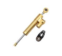 Universal Motorcycle Steering Stabilizer Damper - Titanium Alloy Shock Absorber in Black, Red, Blue, Gold - 380G, Aluminum Alloy, Speed-Sensitive Damping, Enhanced Stability & Safety