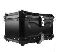 Universal Motorcycle Top Case Motorbike Tail Box Waterproof Motorcycle Rear Top Box Aluminum Trunk Tour Tail Box For Store Helmet And Luggage 36/45/55/65/80L(Black,65L)