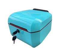 Universal Motorcycle Trunk Box, Multifunctional Storage with Ergonomic Backrest for Scooters and Mopeds