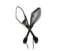 Universal Motorcycle Turn Signal Light Rear View Side Wing Mirrors For K&awasaki Z750R Z125 Z250 Z300 Z750 Compatible Parts(Grey)