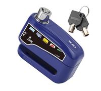 Universal Motorcycle Wheel Disc Brake Lock Security Disk Loud with Key Steel Disc Lock(Blue)
