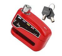 Universal Motorcycle Wheel Disc Brake Lock Security Disk Loud with Key Steel Disc Lock(Red)