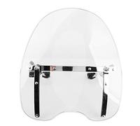Universal Motorcycle Windshield Windscreen 22-25mm Handlebar Mounting Reduce Glare Durable ABS Material Transparent Smoky Indian Victory (Transparent)